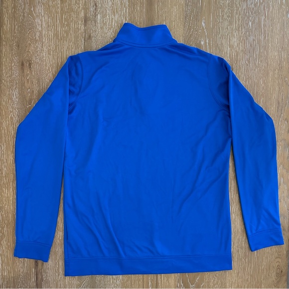 Nike Blue Dri-Fit Performance Quarter-Zip Long Sleeve Top - Picture 3 of 7